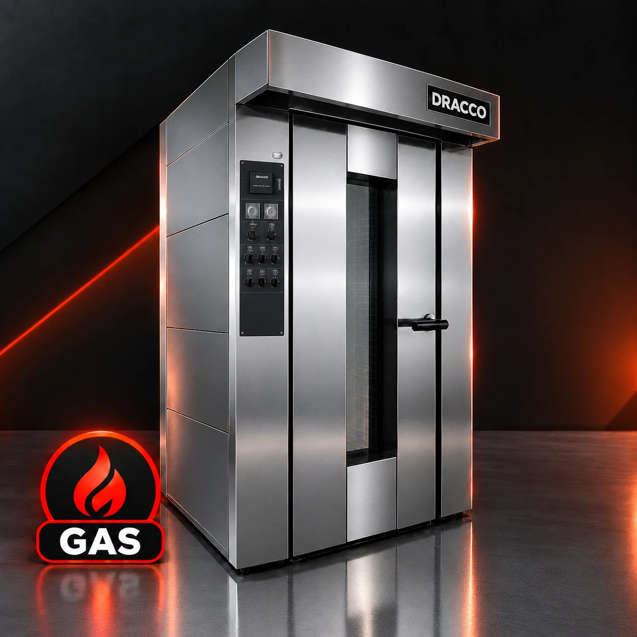 Horno Rotativo Gas De 15 Bandejas - Equipamiento gastronómico complementario DRACCO