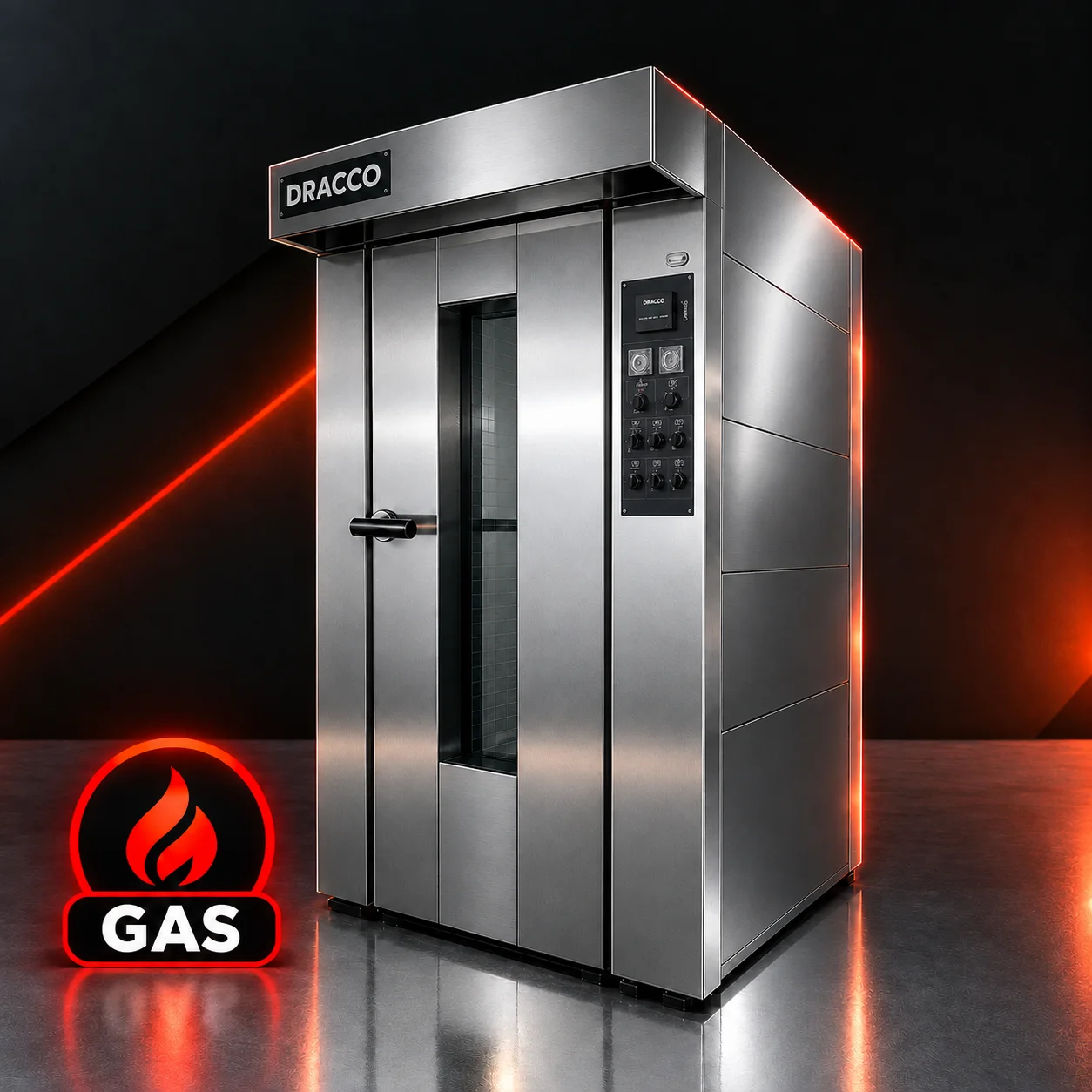 Horno Rotativo Gas De 18 Bandejas - Equipamiento gastronómico complementario DRACCO